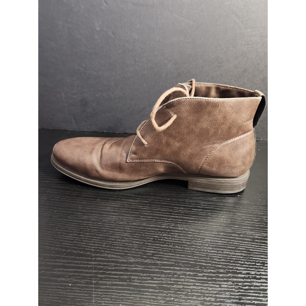 Mens Brown size 9 M Lace Up Ankle Boots Casual Dress Boots‎ Chukka Style - Picture 6 of 11
